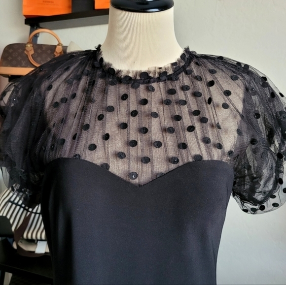 MIGNON black cocktail sheath dress vintage - Picture 7 of 12